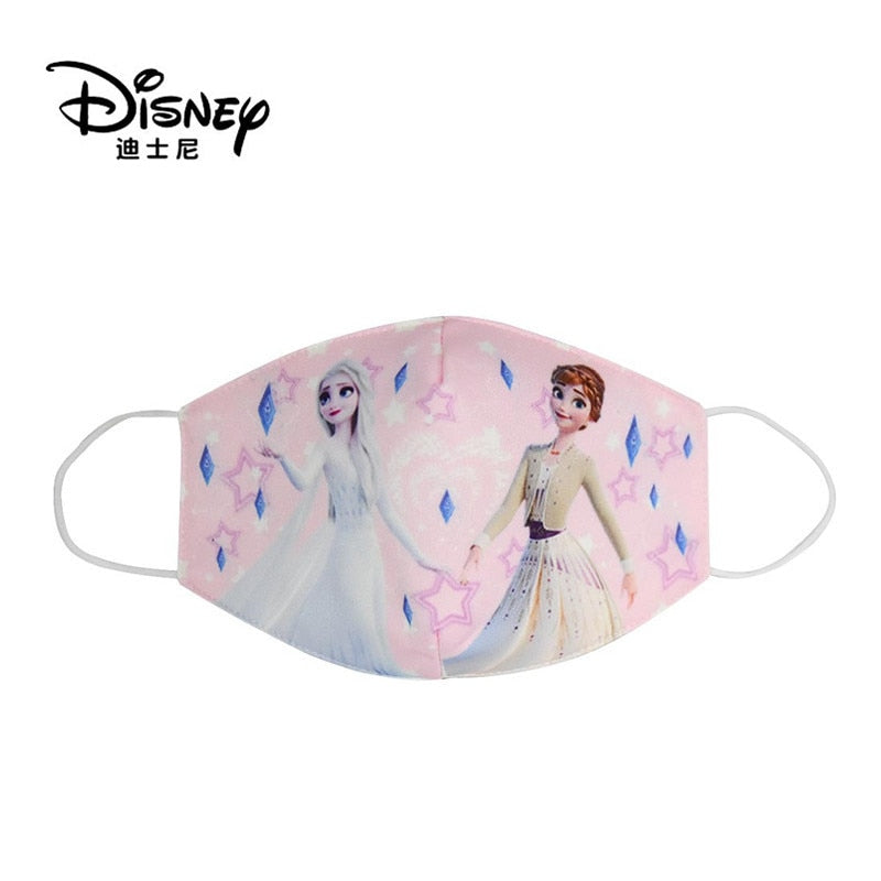 Frozen Washable Cotton Face Masks for Children Anti-Dust Protective Masks for Boys & Girls
