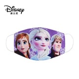 Frozen Washable Cotton Face Masks for Children Anti-Dust Protective Masks for Boys & Girls