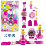 Princesses Children Building Block Watches  - Fun Toys for Children Compatible all Brand Brick with Aurora, Cinderella, Moana, Anna & Elsa