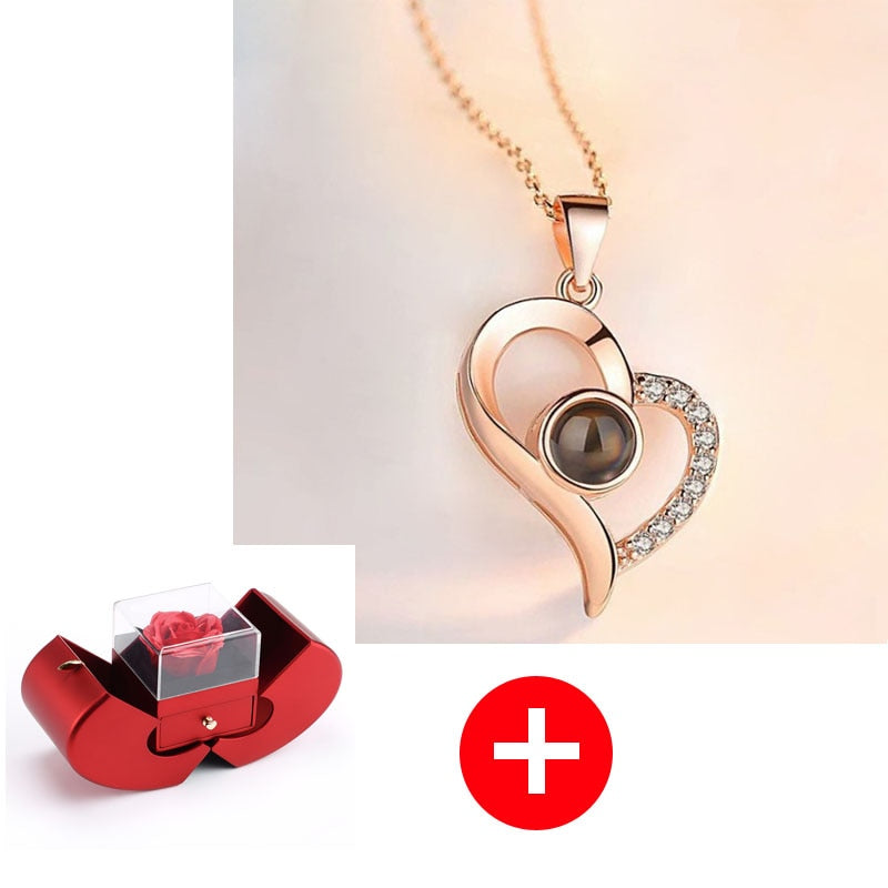 Love Apple Jewelry Box - Rose Flower Gift Boxes