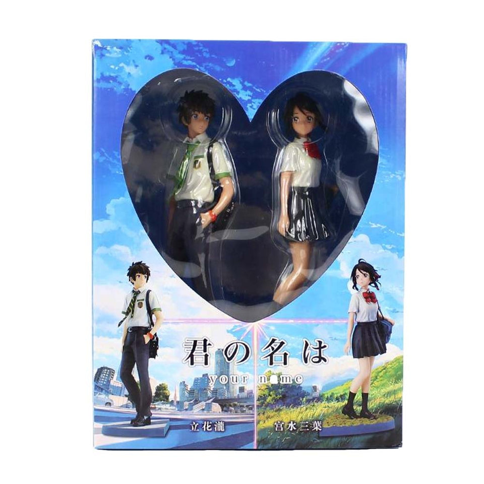 Your Name (Kimi no Nawa) Collectible PVC Action Figure Toy Gifts (22cm) - 2pcs in 1 set