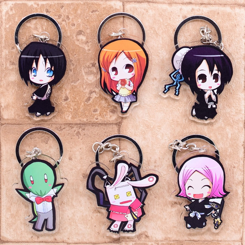 Famous Anime Bleach Cute Collectible Acrylic Keychain 2nd Set