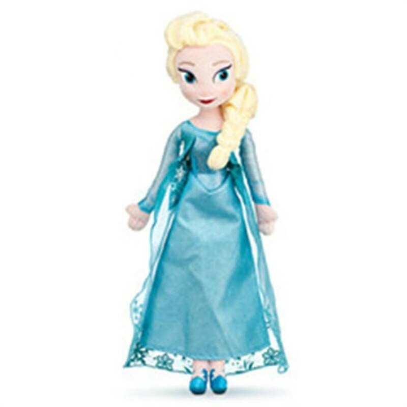 Stuffed Frozen Plush Anna Elsa Kids Doll Toys Perfect for Birthday and Christmas Gift