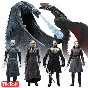 Game of Thrones' Collectible Toy Action Figure Model Doll - Jon Snow, Daenerys Targaryen, Night King, Viserion, Arya Stark, Drogon