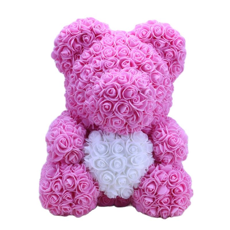 Teddy Bear Rose - Artificial Flowers Rose Bear for Women Valentines Wedding Gift