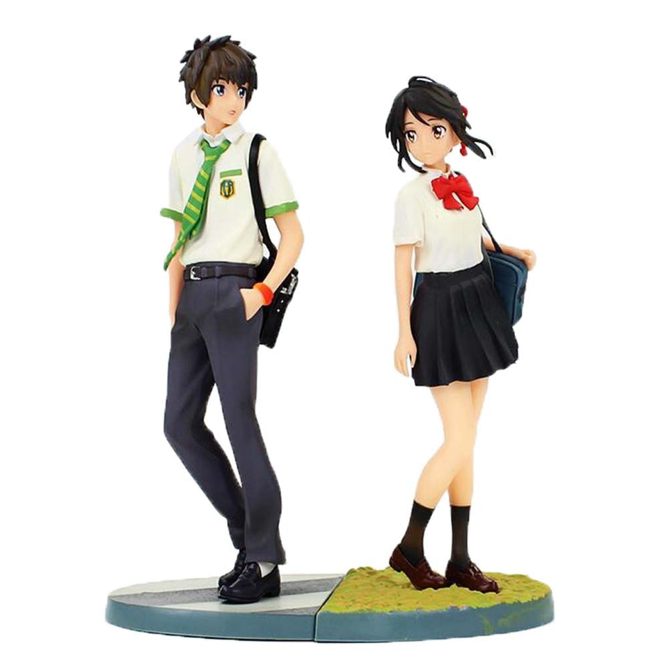 Your Name (Kimi no Nawa) Collectible PVC Action Figure Toy Gifts (22cm) - 2pcs in 1 set
