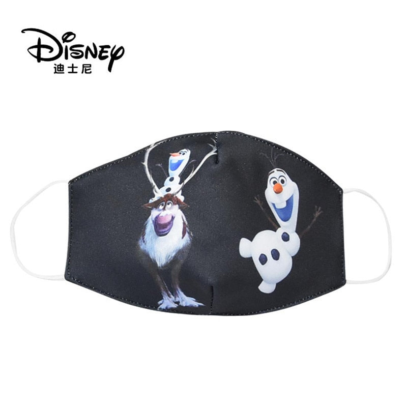 Frozen Washable Cotton Face Masks for Children Anti-Dust Protective Masks for Boys & Girls