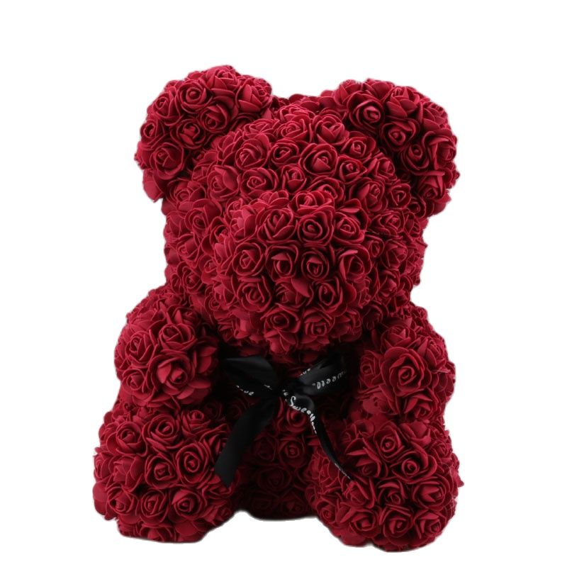 Teddy Bear Rose - Artificial Flowers Rose Bear for Women Valentines Wedding Gift