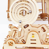 3D Wooden Marble Coaster - Children's Mechanical Maze Ball Building Kit (Educational Toy Puzzle)
