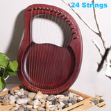 16 Strings - Mahogany Wooden Harp