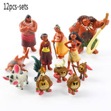 Moana Characters Collectible Figure Toy Bundle Gift for Kids