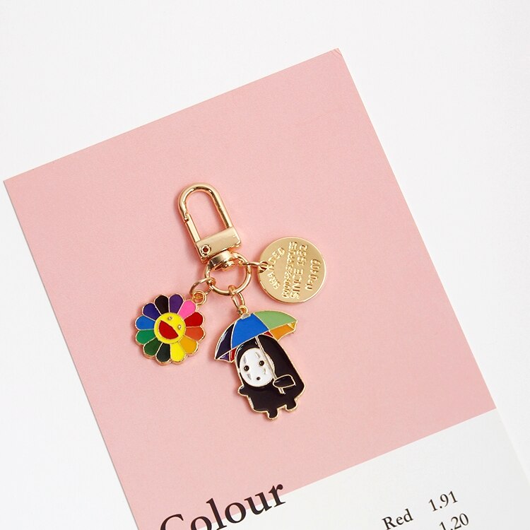 Spirited Away Gold Color Keychain Accessories