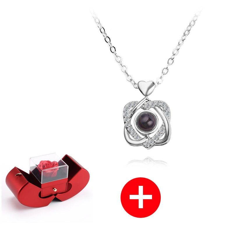 Love Apple Jewelry Box - Rose Flower Gift Boxes