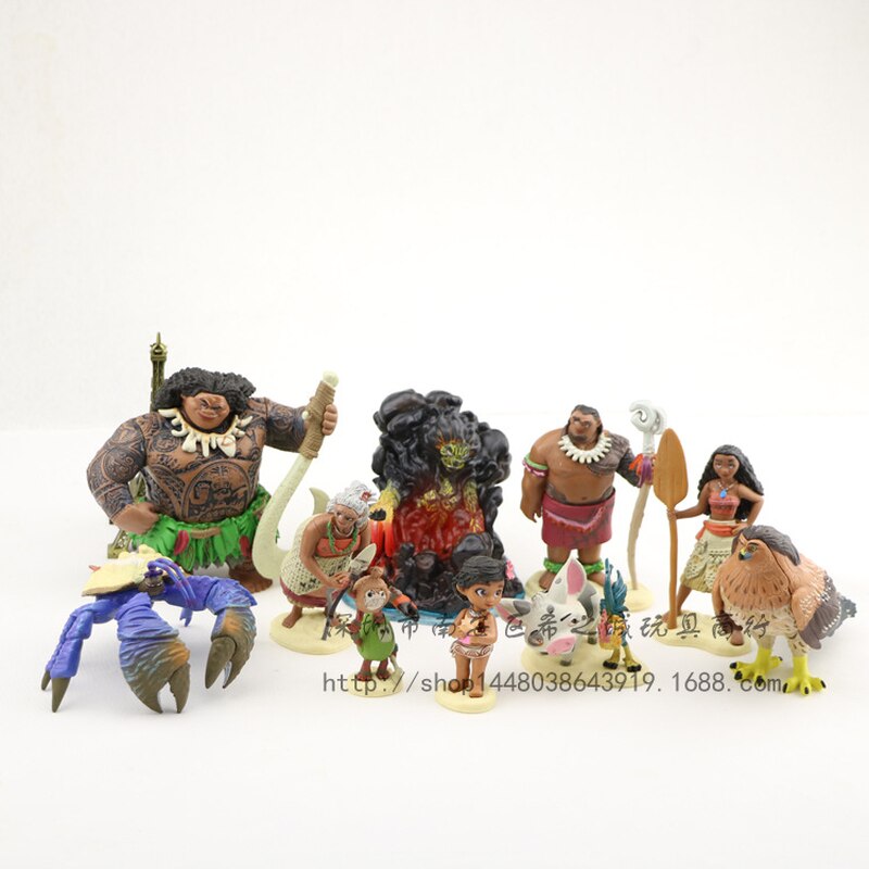 Moana Characters Collectible Figure Toy Bundle Gift for Kids