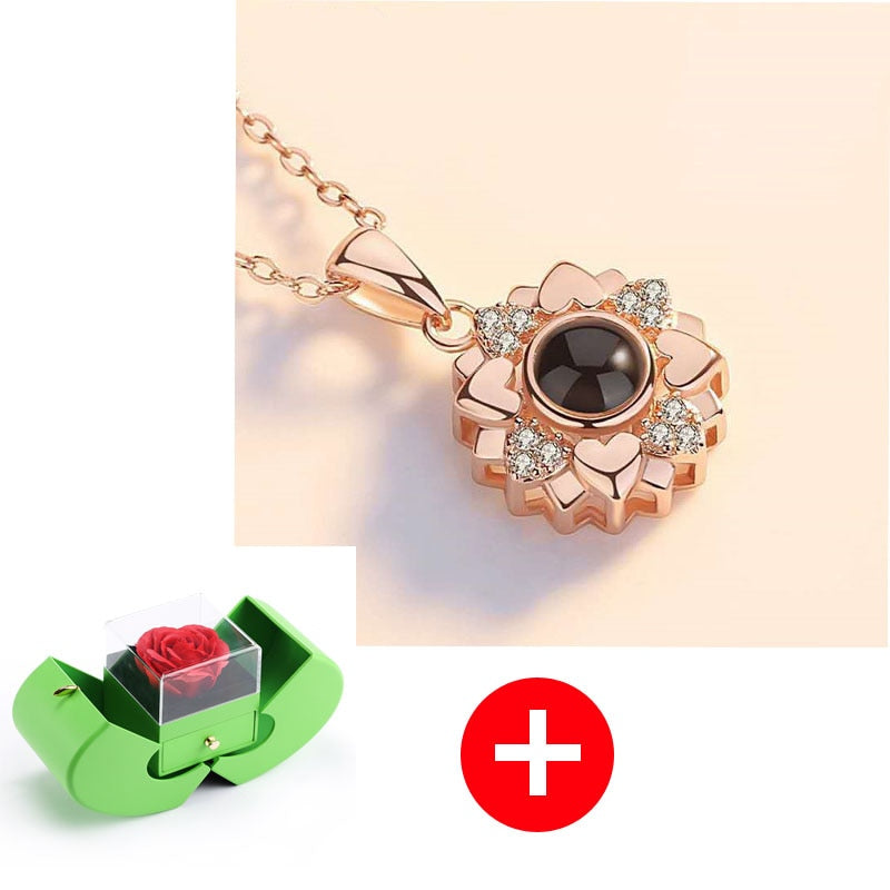 Love Apple Jewelry Green Box - Rose Flower Gift Boxes