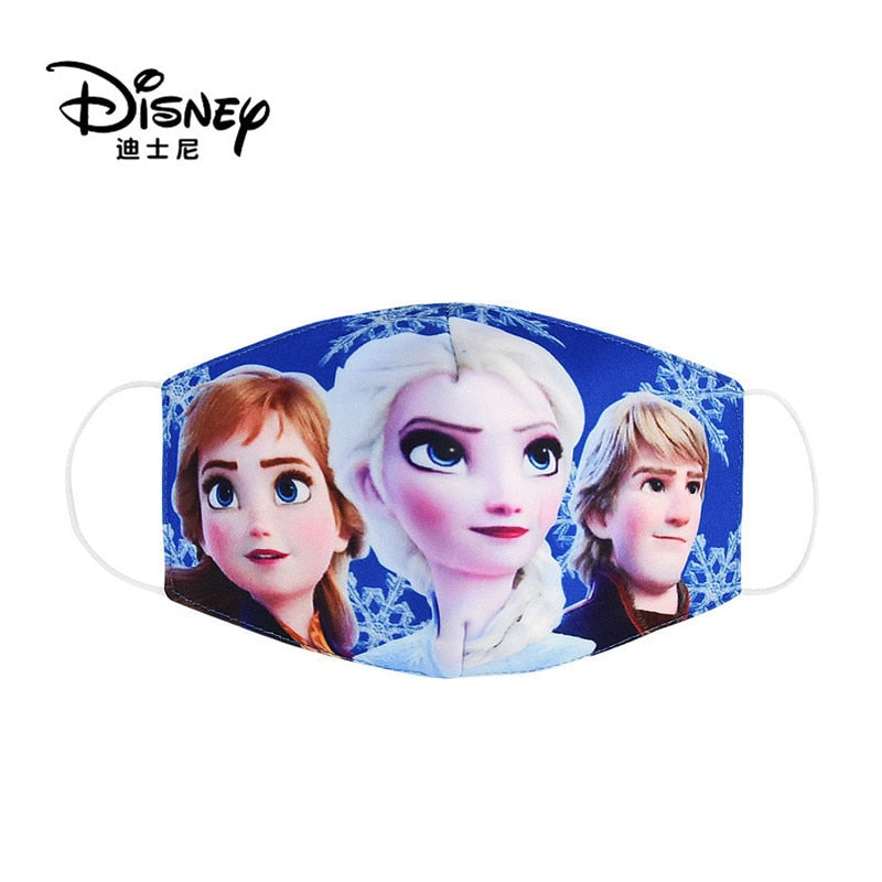 Frozen Washable Cotton Face Masks for Children Anti-Dust Protective Masks for Boys & Girls