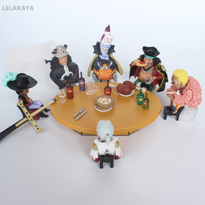 Tsuru and the Five Shichibukai Collectible One Piece PVC Action Figure Bundle