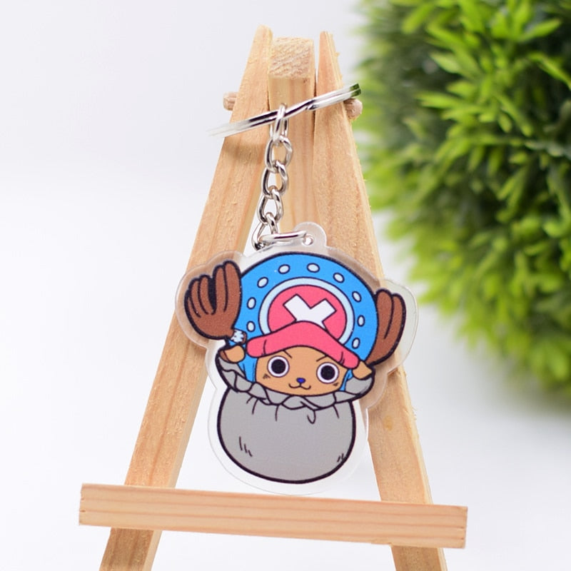 Popular Anime One Piece Cute Collectible Acrylic Keychains