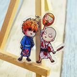 One-Punch Man's Funny Character Skits Collectible Acrylic Keychains
