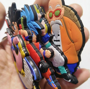 Dragon Ball PVC Silicone Keychain-  3D Double Sided Key Ring Kid's Trinket Gift Key Holder