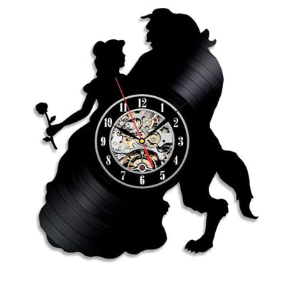 Alice in Wonderland Wall Clock Modern Design Vinyl Record Wall Watch C –  Vinyl Boutique Shop