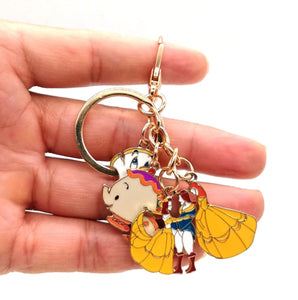 Beauty and the Beast Key Chain Keychain Princess Gift