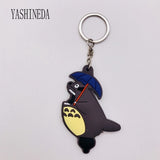 Studio Ghibli's My Neighbor Totoro Cute Anime 3D Figure Soft PVC Key Ring  Double Sided Key Holder Trinket Gift