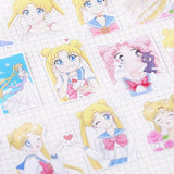 Twenty One Pieces Of Sailor Moon Stickers For  Scrapbooks & DIY Craft Photo Albums