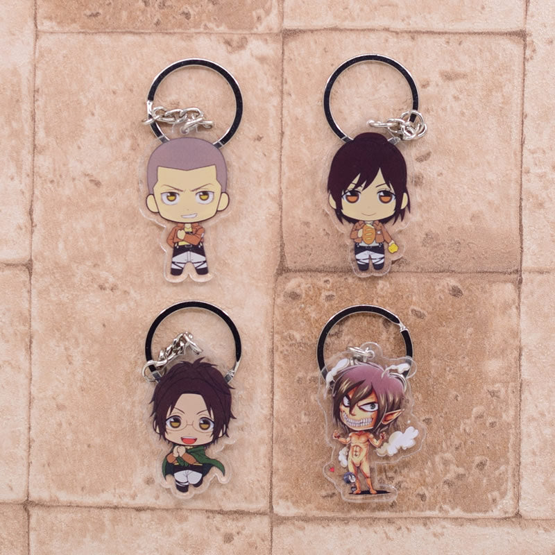 Attack on Titan Cute Character Collectible Acrylic Keychains 2nd Set