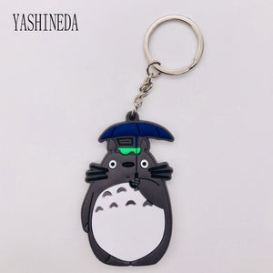 Studio Ghibli's My Neighbor Totoro Cute Anime 3D Figure Soft PVC Key Ring  Double Sided Key Holder Trinket Gift