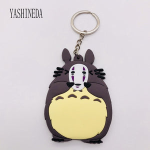 Studio Ghibli's My Neighbor Totoro Cute Anime 3D Figure Soft PVC Key Ring  Double Sided Key Holder Trinket Gift