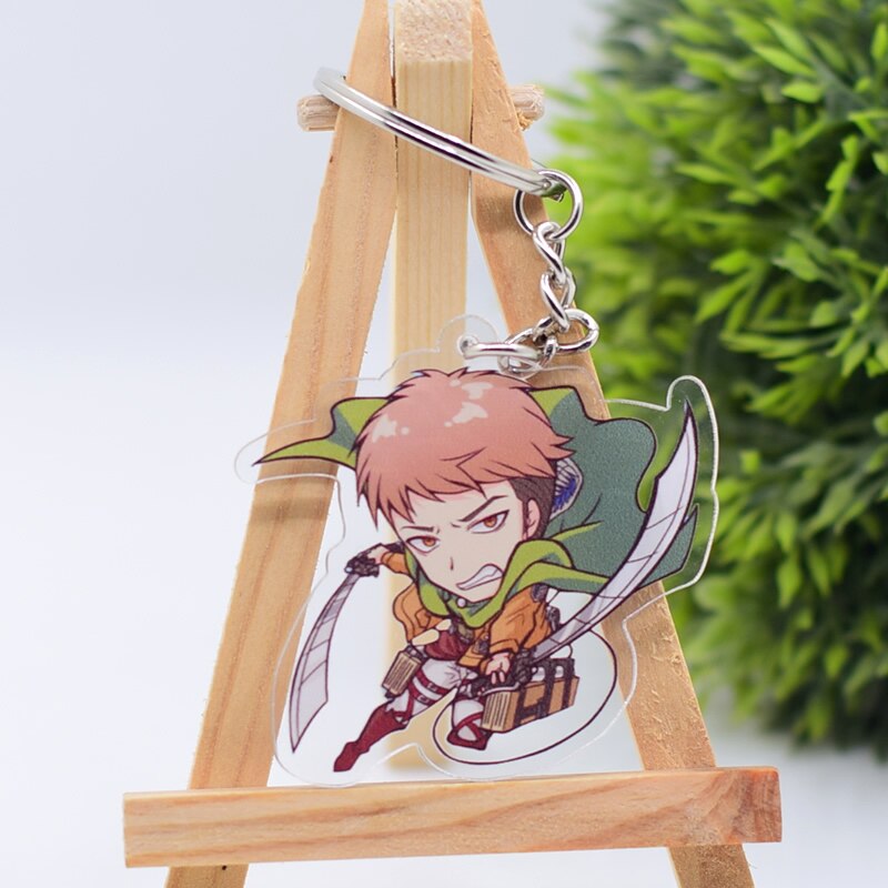 Attack on Titan Cute Character Collectible Acrylic Keychains 1st Set