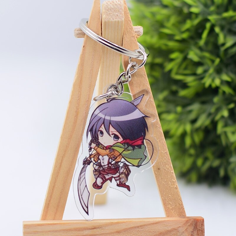 Attack on Titan Cute Character Collectible Acrylic Keychains 1st Set