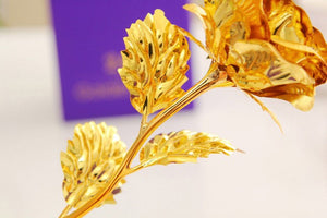 24K Golden Rose Valentine Day Gift with Box