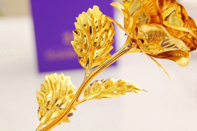 24K Golden Rose Valentine Day Gift with Box