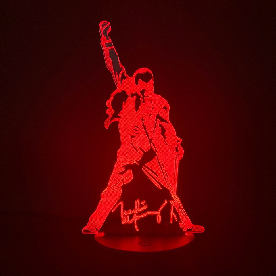The Queen Freddie Mercury 3d Led Lamp