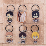 Attack on Titan Cute Character Collectible Acrylic Keychains 2nd Set