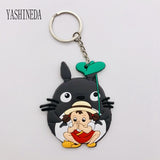 Studio Ghibli's My Neighbor Totoro Cute Anime 3D Figure Soft PVC Key Ring  Double Sided Key Holder Trinket Gift