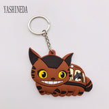 Studio Ghibli's My Neighbor Totoro Cute Anime 3D Figure Soft PVC Key Ring  Double Sided Key Holder Trinket Gift