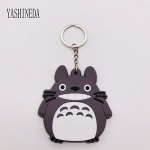 Studio Ghibli's My Neighbor Totoro Cute Anime 3D Figure Soft PVC Key Ring  Double Sided Key Holder Trinket Gift