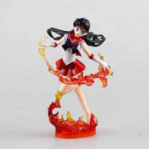 Sailor Moon Collectible Figure Toys - Sailors Uranus, Neptune, Jupiter, Mars & Mercury