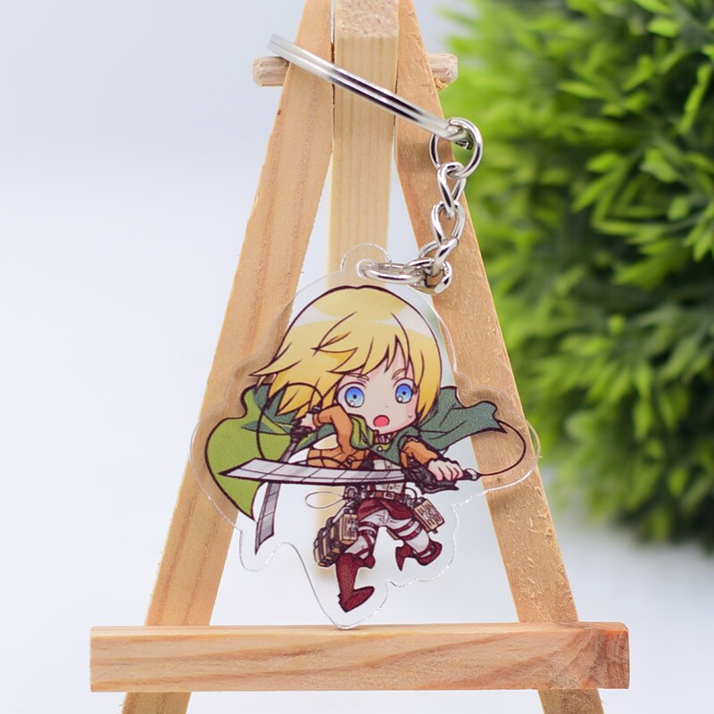 Attack on Titan Cute Character Collectible Acrylic Keychains 1st Set