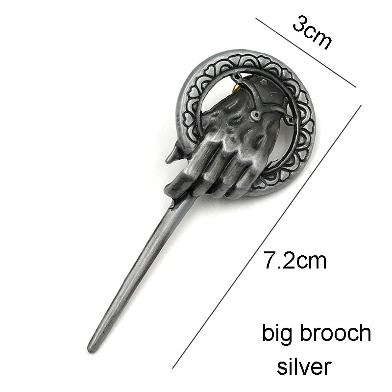 Game Thrones Brooch Pin - Hand of the King Inspired Authentic Badge Jewelry