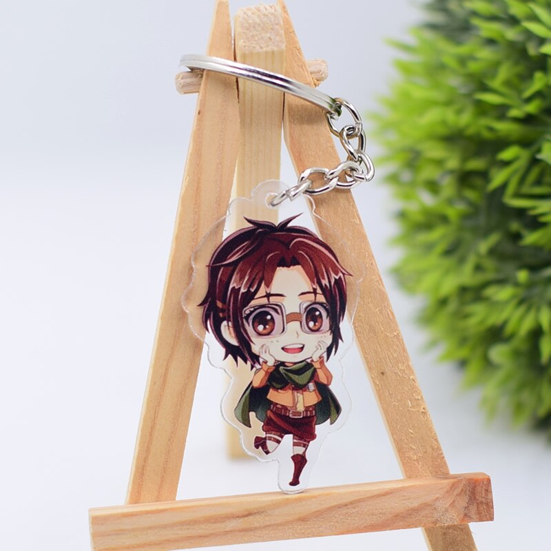 Attack on Titan Cute Character Collectible Acrylic Keychains 1st Set