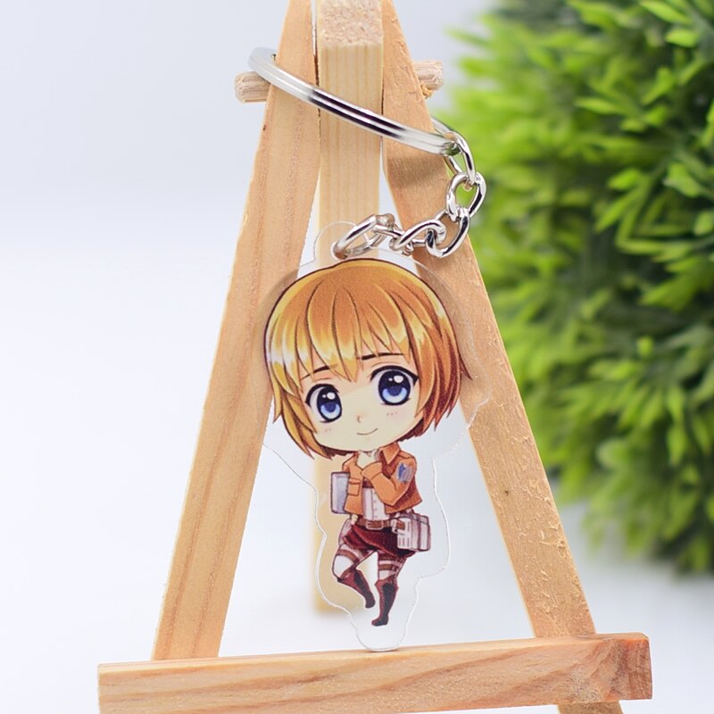 Attack on Titan Cute Character Collectible Acrylic Keychains 1st Set