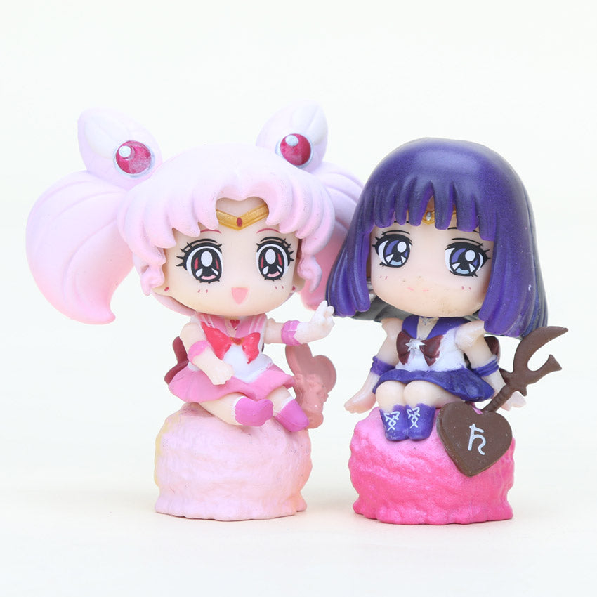Collectible Sailor Warriors Cute Characters PVC Figure Toy Bundle (6pcs)