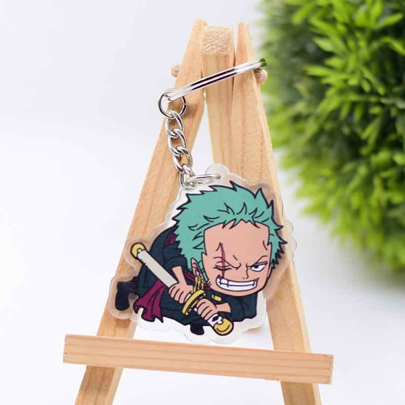 Popular Anime One Piece Cute Collectible Acrylic Keychains