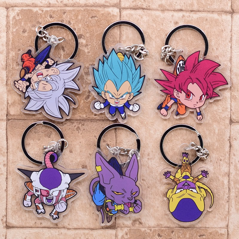Dragon Ball Key Ring Cute Anime Keychain Accessories