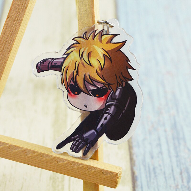One-Punch Man's Funny Character Skits Collectible Acrylic Keychains