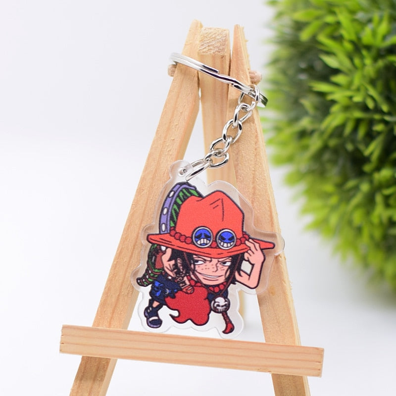 Popular Anime One Piece Cute Collectible Acrylic Keychains
